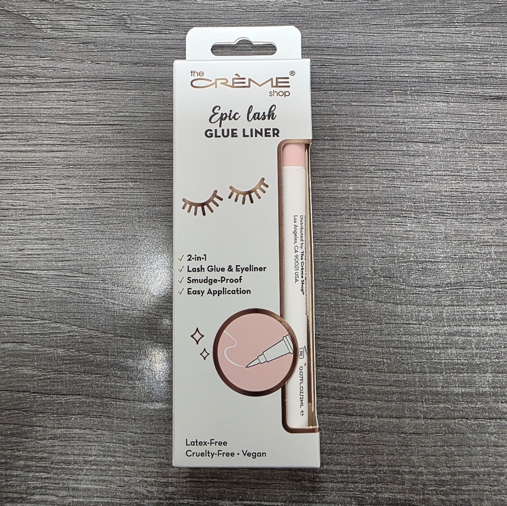 The Crème Shop Epic Lash Glue Liner 2-in-1 Eyeliner – NEW